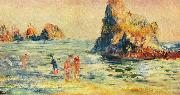 Pierre-Auguste Renoir Felsenklippen bei Guernsey painting